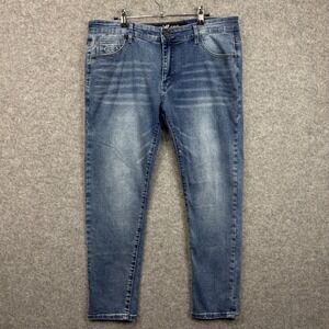 XRAY Jeans Mens 34x30 Slim Fit Medium Wash‎ Stretch Denim Blue Jeans